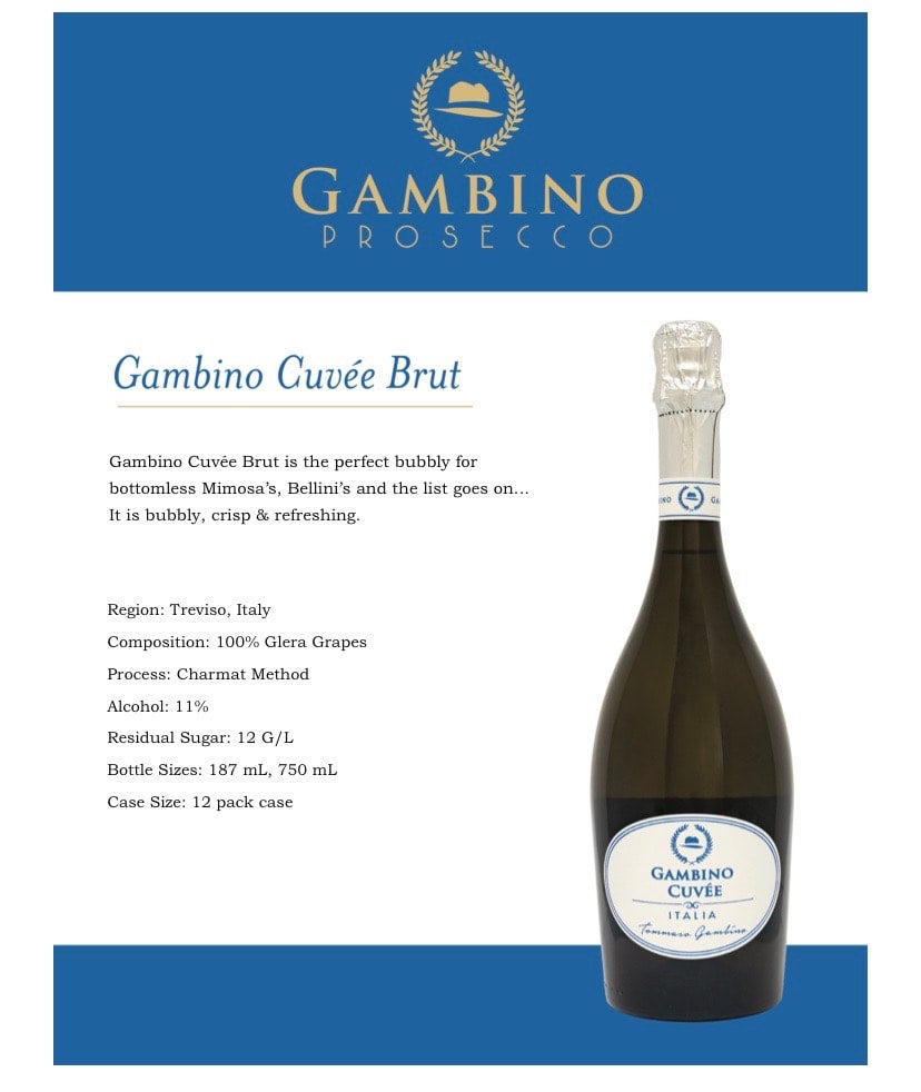 Gambino Sparkling Cuvée Brut NV The Wine Attic Your Favorite Mom